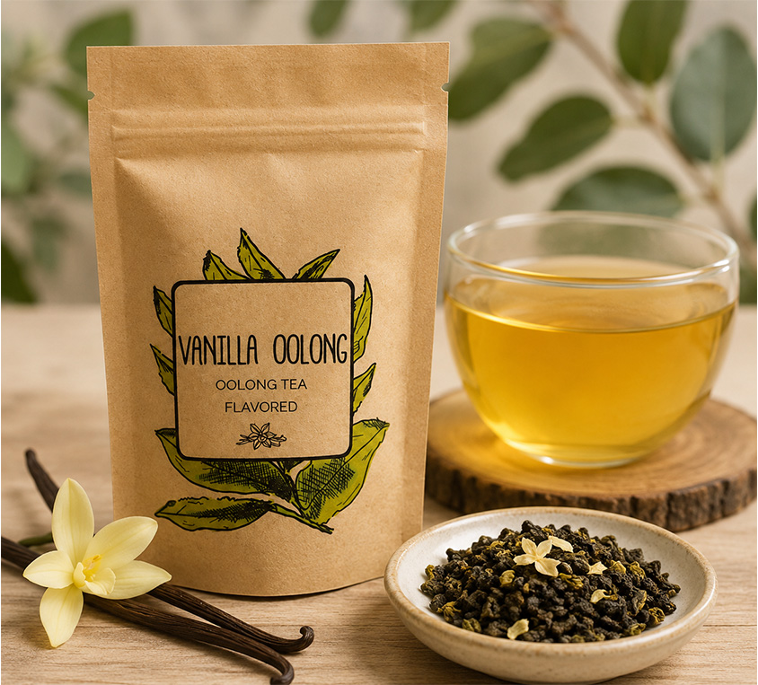 Vanilla Oolong Leo Tea w opakowaniu doypack